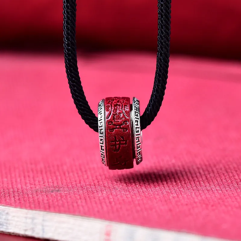 FOREVER MELODY Reconstructed Cinnabar Necklaces Unisex-5