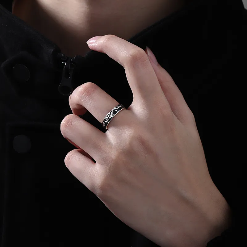FOREVER MELODY Sterling Silver Rings Men's-3