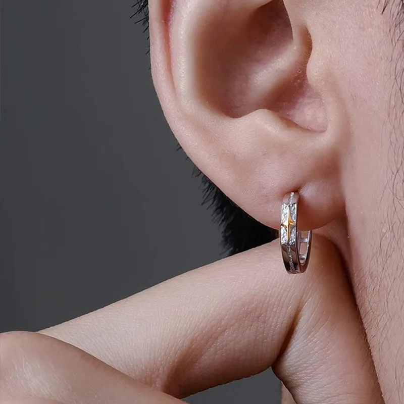 FOREVER MELODY 925 Sterling Silver Earrings Unisex-4