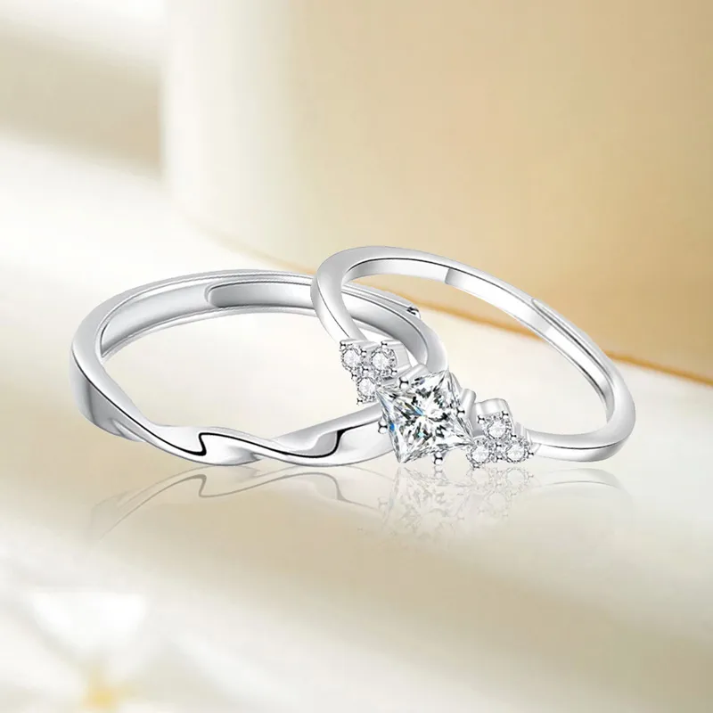 FOREVER MELODY Sterling Silver Rings Unisex-2