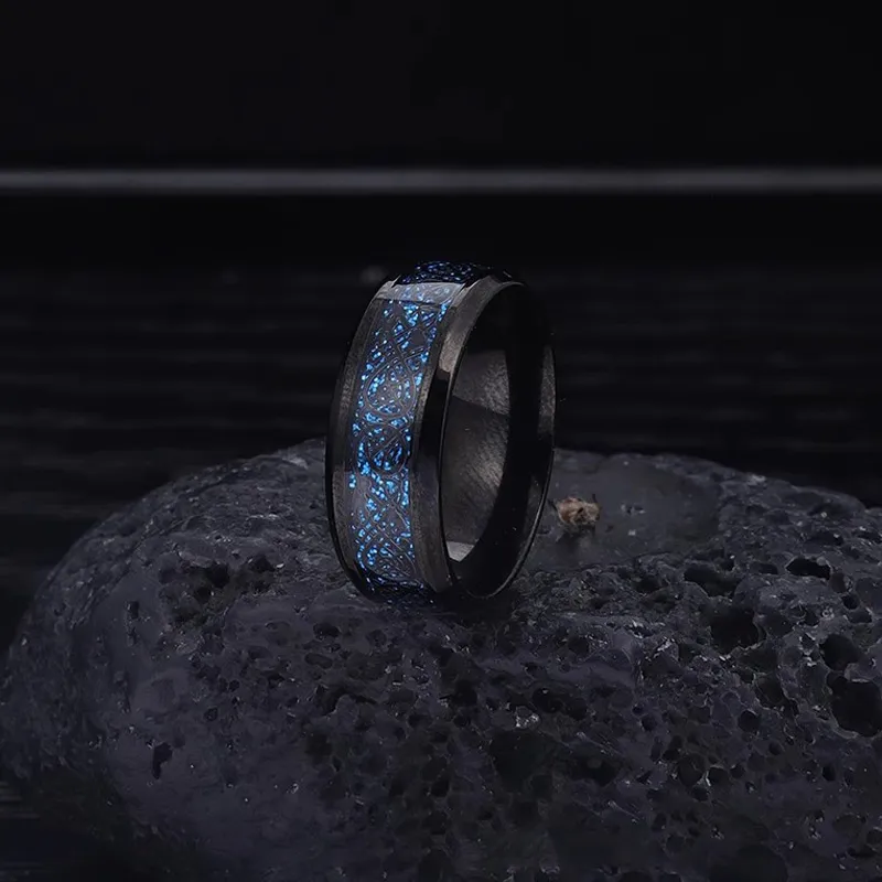 FOREVER MELODY Titanium Steel Rings Unisex-2