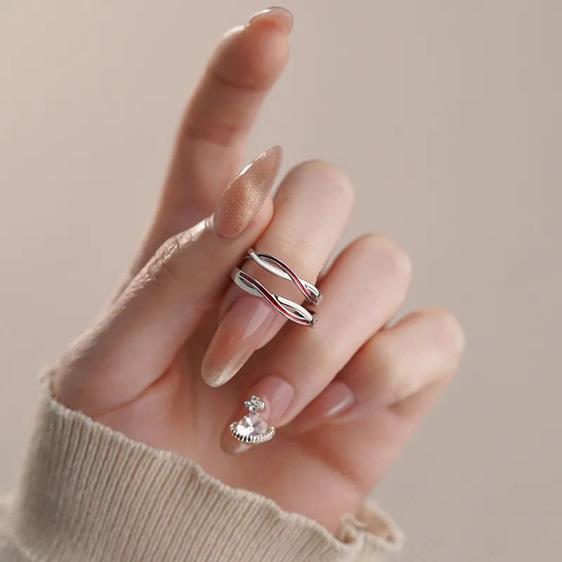 FOREVER MELODY 999 Fine Silver Rings Unisex-4