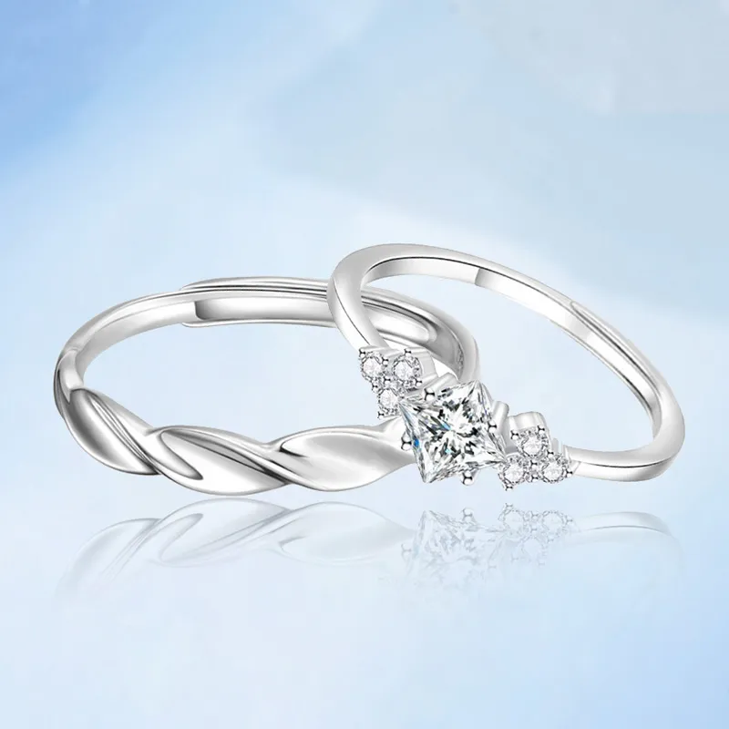 FOREVER MELODY Sterling Silver Rings Unisex-3