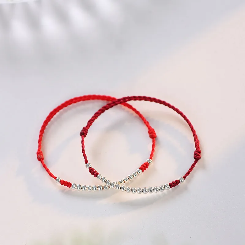 FOREVER MELODY 925 Sterling Silver Rope Bracelets Unisex-5