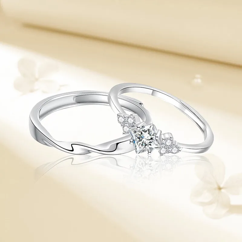 FOREVER MELODY Sterling Silver Rings Unisex-5