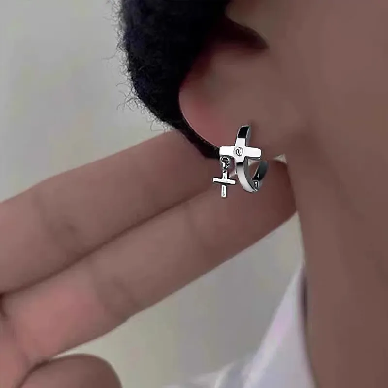 FOREVER MELODY 925 Sterling Silver Earrings Unisex-4