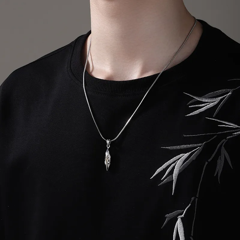 FOREVER MELODY Copper/Titanium Steel Necklaces Men's-4