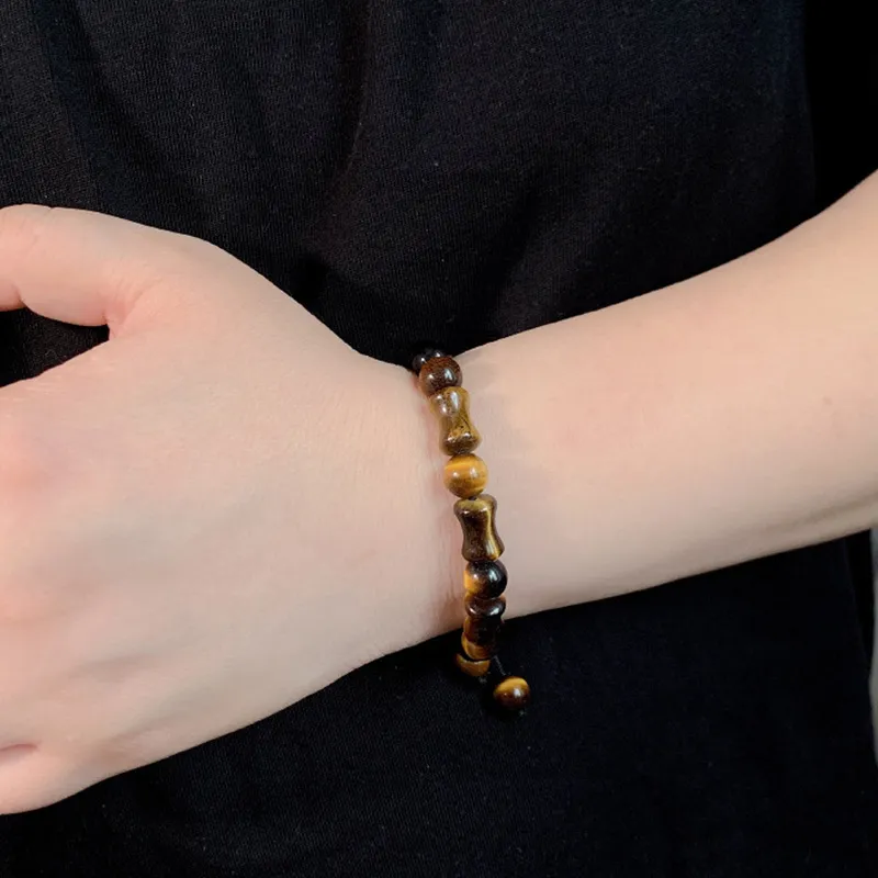 FOREVER MELODY Tiger's Eye Stone Bracelets Unisex-2