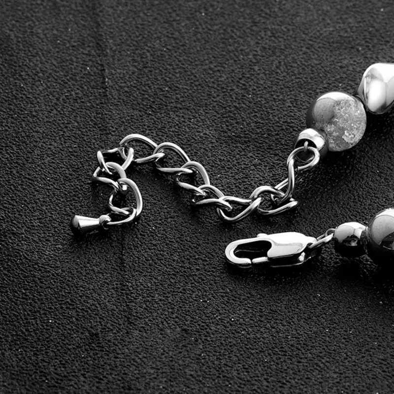FOREVER MELODY Titanium Steel Bracelets Men's-8