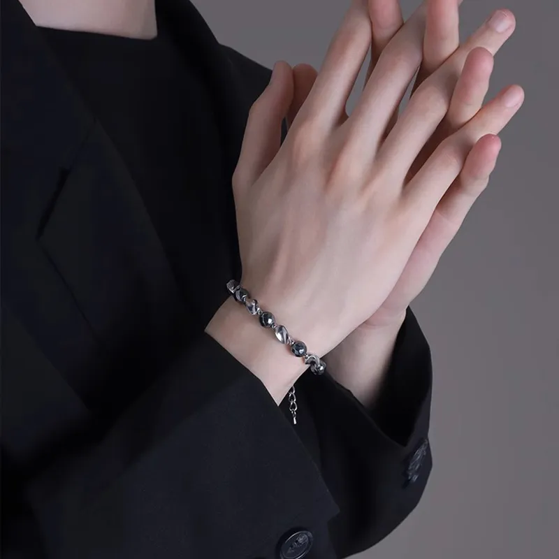 FOREVER MELODY Titanium Steel Bracelets Men's-4