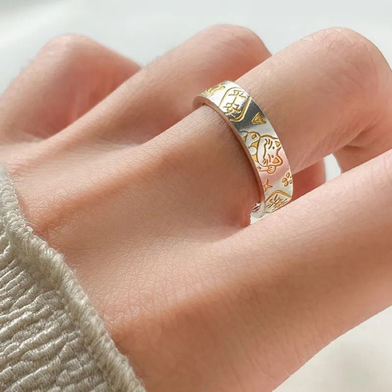 FOREVER MELODY 999 Fine Silver Rings Men's-2