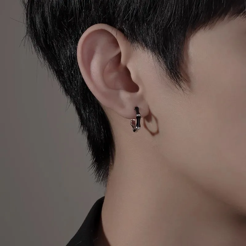 FOREVER MELODY S925 Silver Earrings Men's-4