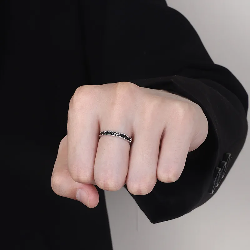 FOREVER MELODY 925 Sterling Silver Rings Men's-2
