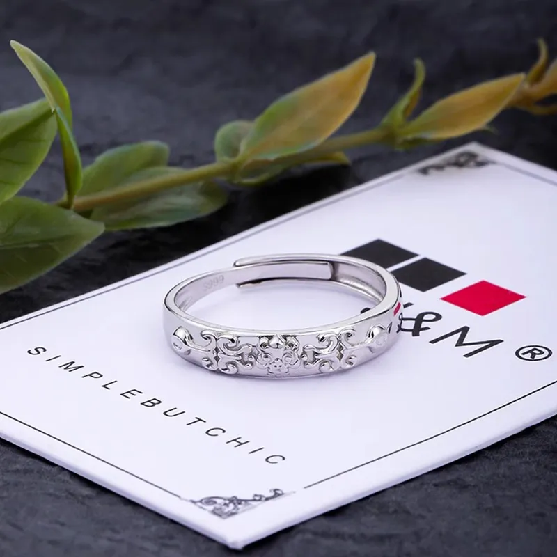 FOREVER MELODY Sterling Silver Rings Unisex-3