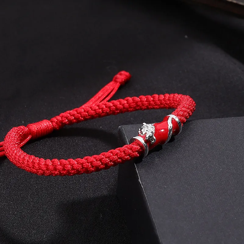 FOREVER MELODY 925 Sterling Silver Rope Bracelets Unisex-5