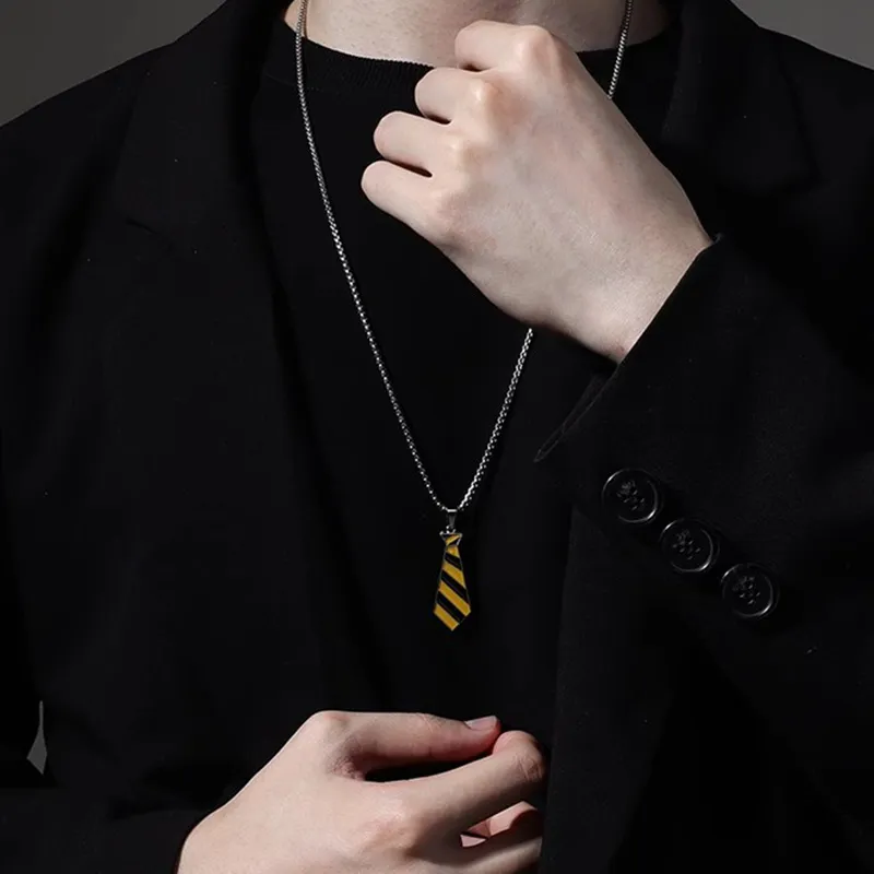 FOREVER MELODY Titanium Steel Necklaces Men's-1
