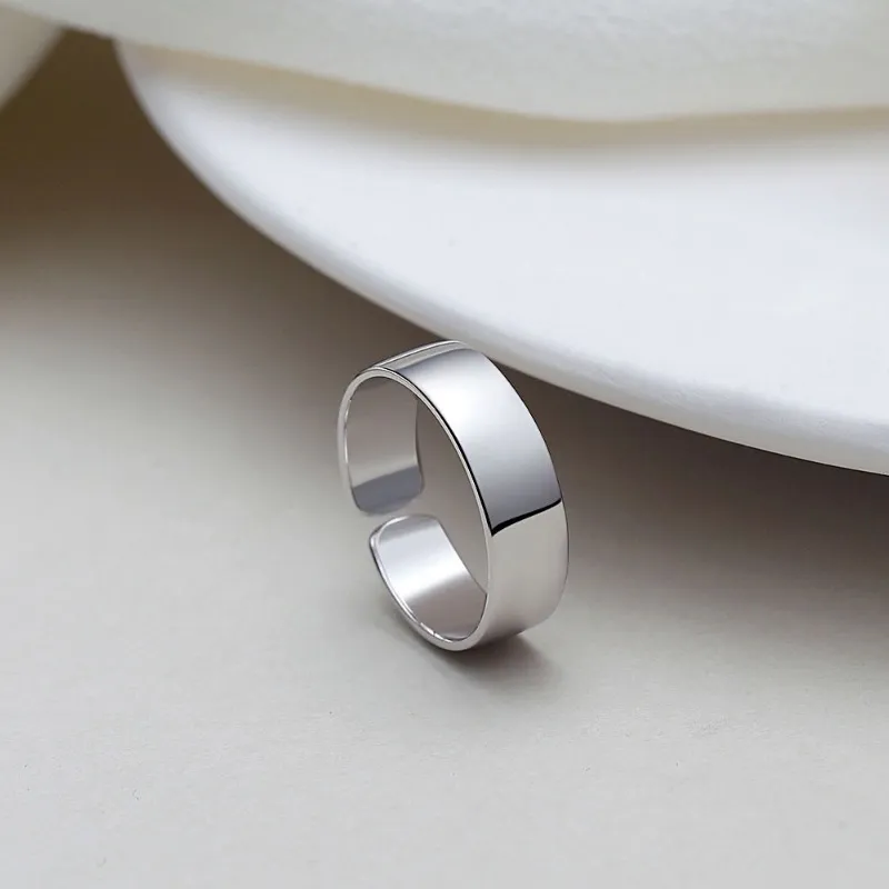 FOREVER MELODY 925 Sterling Silver Rings Men's Silver-17