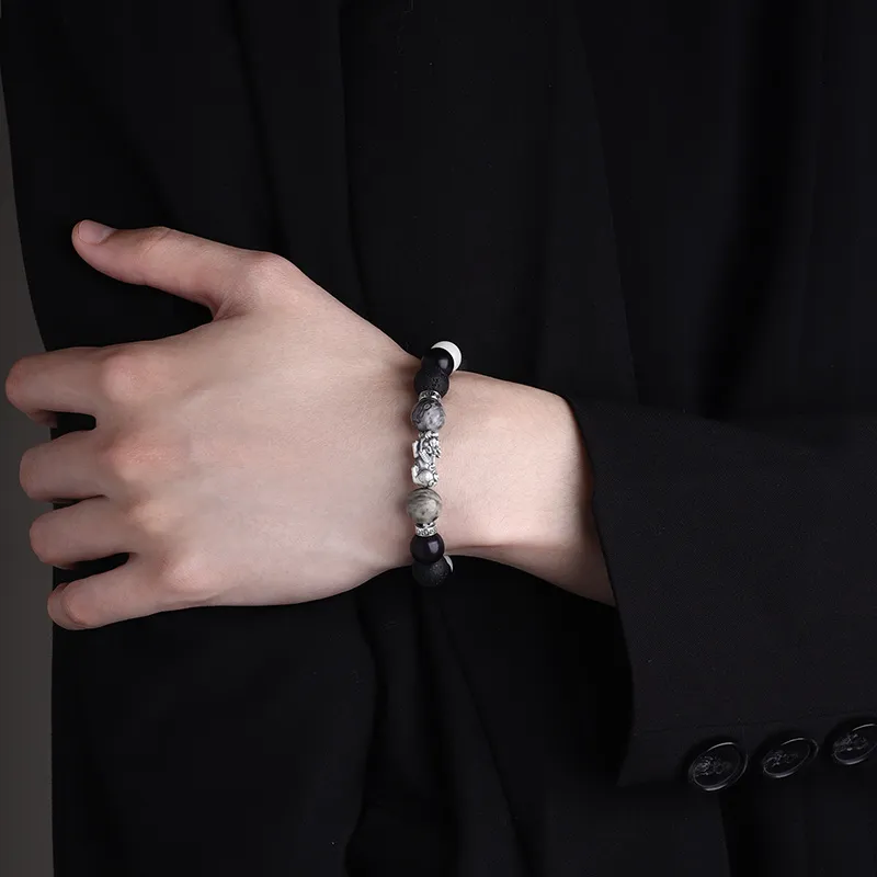 FOREVER MELODY White Jade Bodhi Bracelets Men's-3