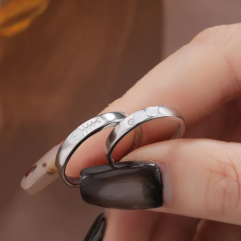 FOREVER MELODY 999 Fine Silver Rings Unisex-2
