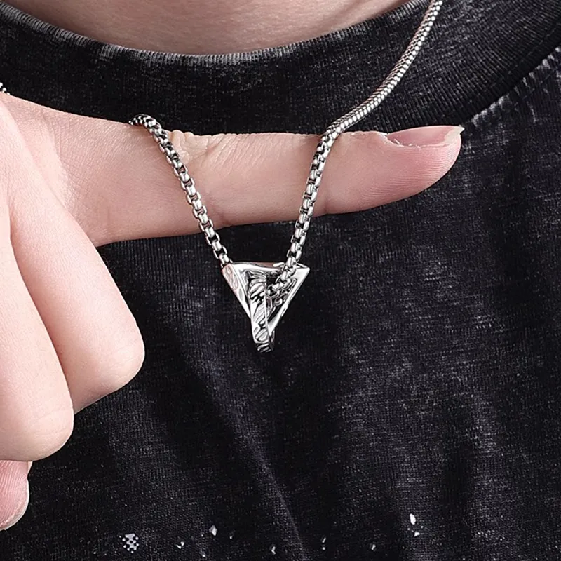 FOREVER MELODY 999 Fine Silver Necklaces Men's-1