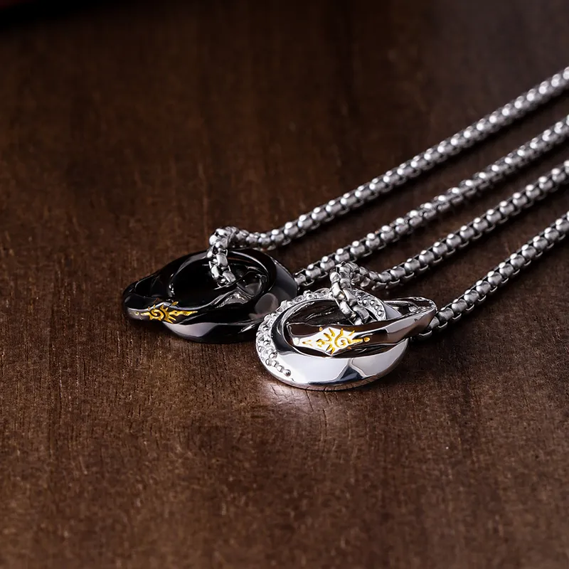 FOREVER MELODY Sterling Silver Necklaces Men's-8