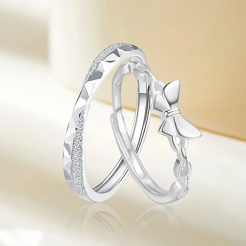 FOREVER MELODY 999 Fine Silver Rings Unisex-2