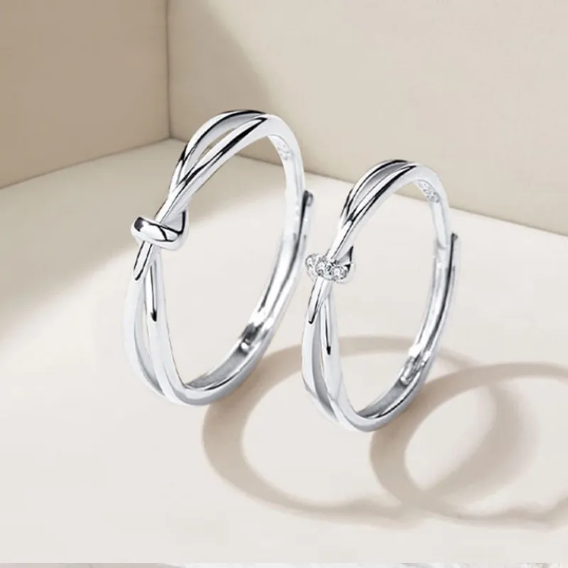 FOREVER MELODY 999 Fine Silver Rings Unisex-5