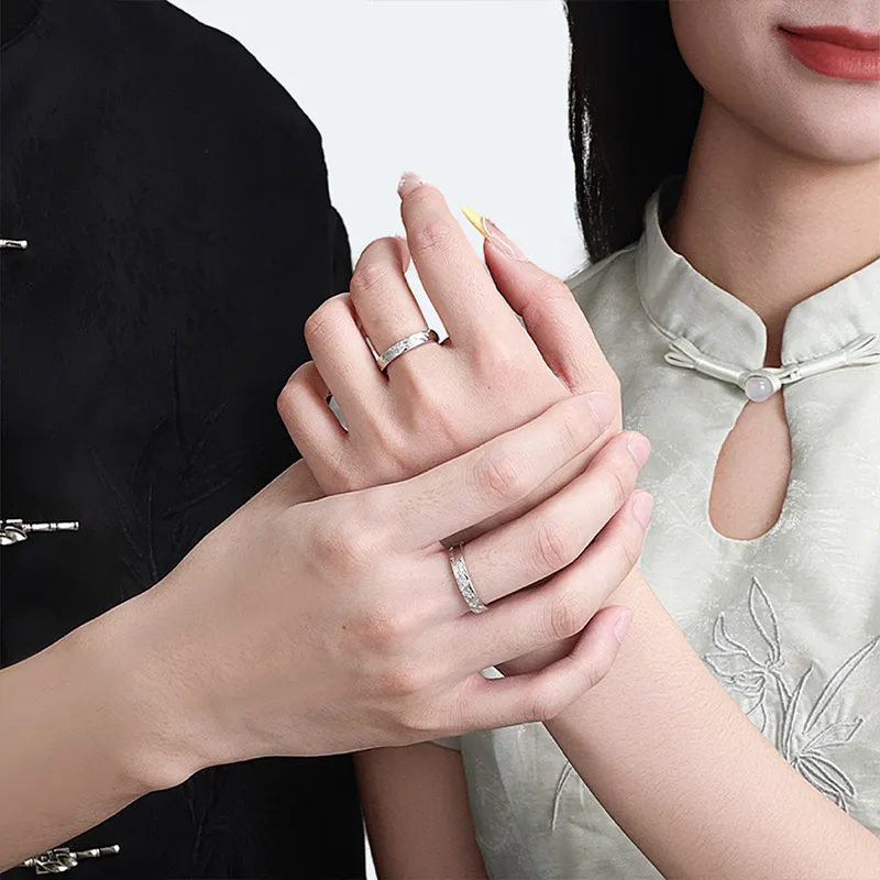 FOREVER MELODY 999 Fine Silver Rings Unisex-3