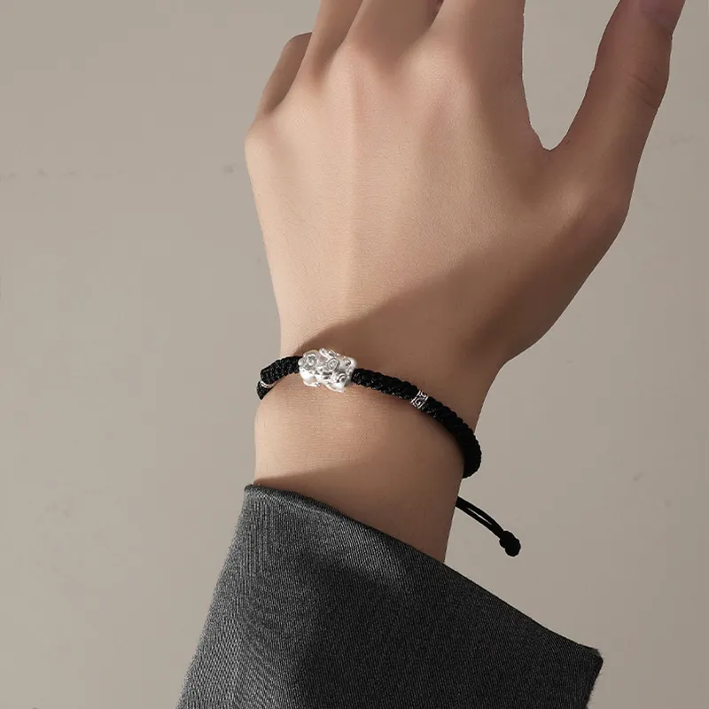 FOREVER MELODY 999 Fine Silver Rope Bracelets Unisex-5