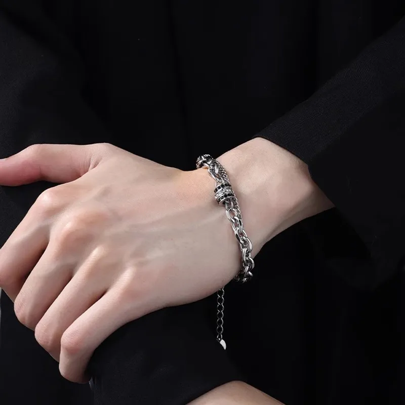 FOREVER MELODY Titanium Steel Bracelets Unisex-5