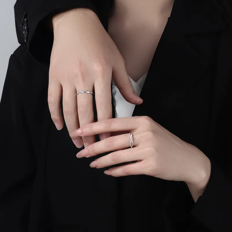 FOREVER MELODY 999 Fine Silver Rings Unisex-3