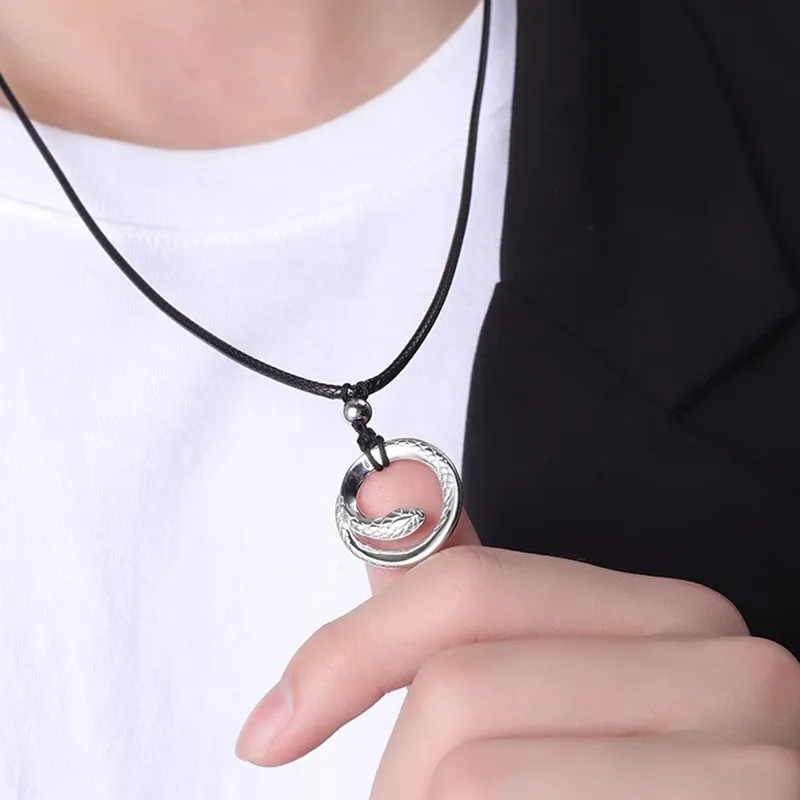 FOREVER MELODY 999 Fine Silver Necklaces Men's-5