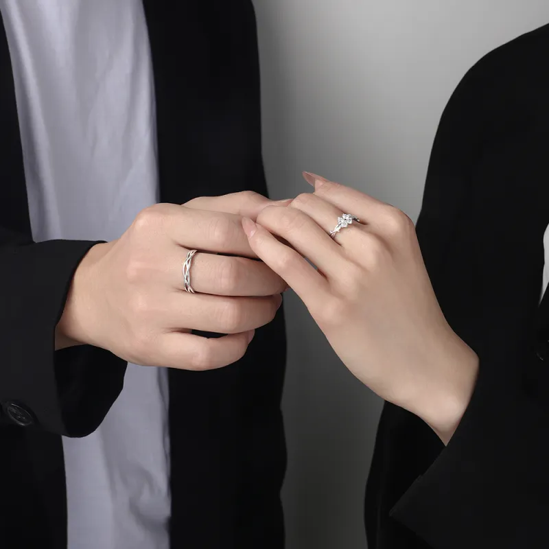 FOREVER MELODY 999 Fine Silver Rings Unisex-1