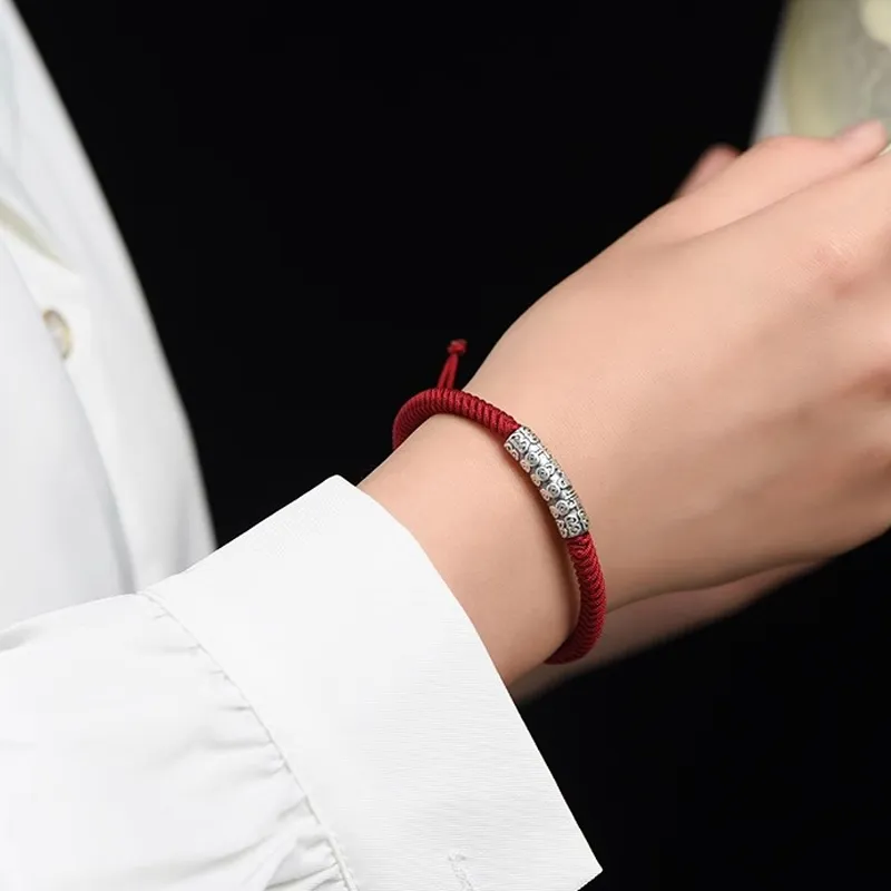 FOREVER MELODY Sterling Silver Rope Bracelets Unisex-1