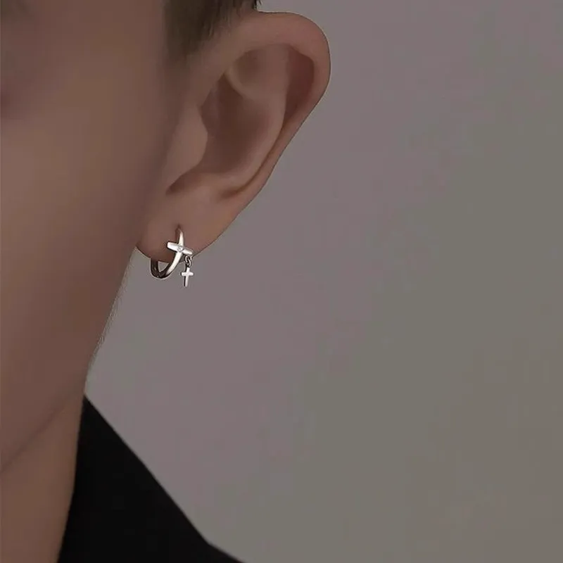 FOREVER MELODY 925 Sterling Silver Earrings Unisex-3