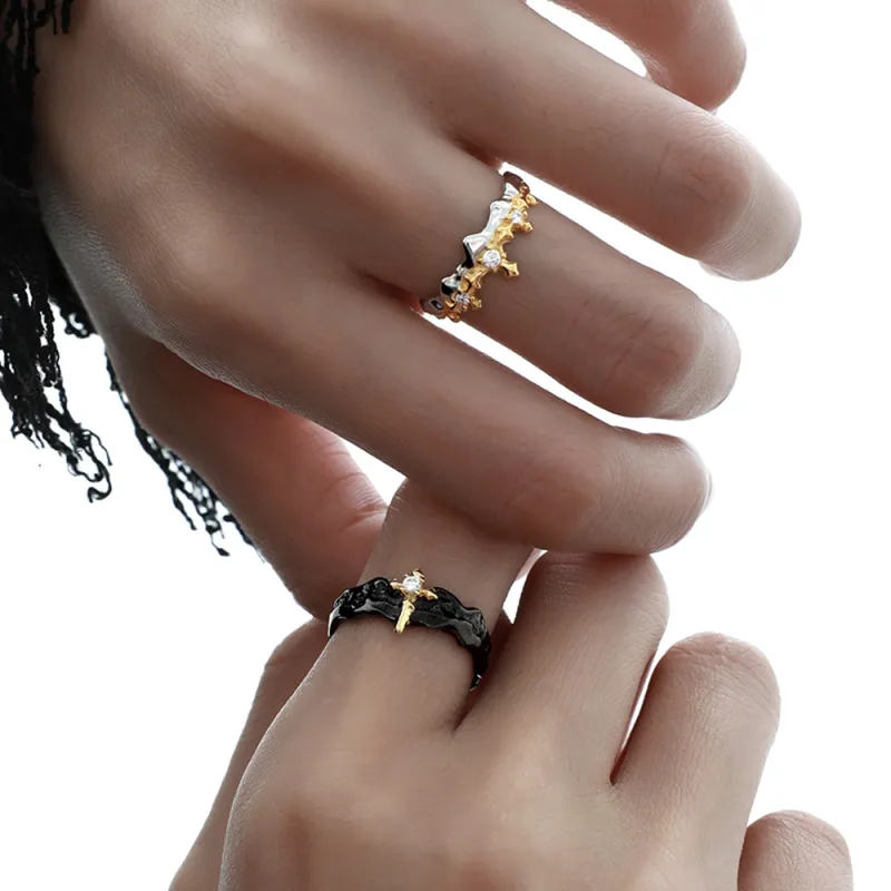 FOREVER MELODY 925 Sterling Silver Rings Unisex-5