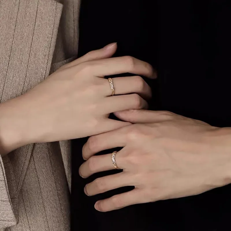 FOREVER MELODY 925 Sterling Silver Rings Unisex-5