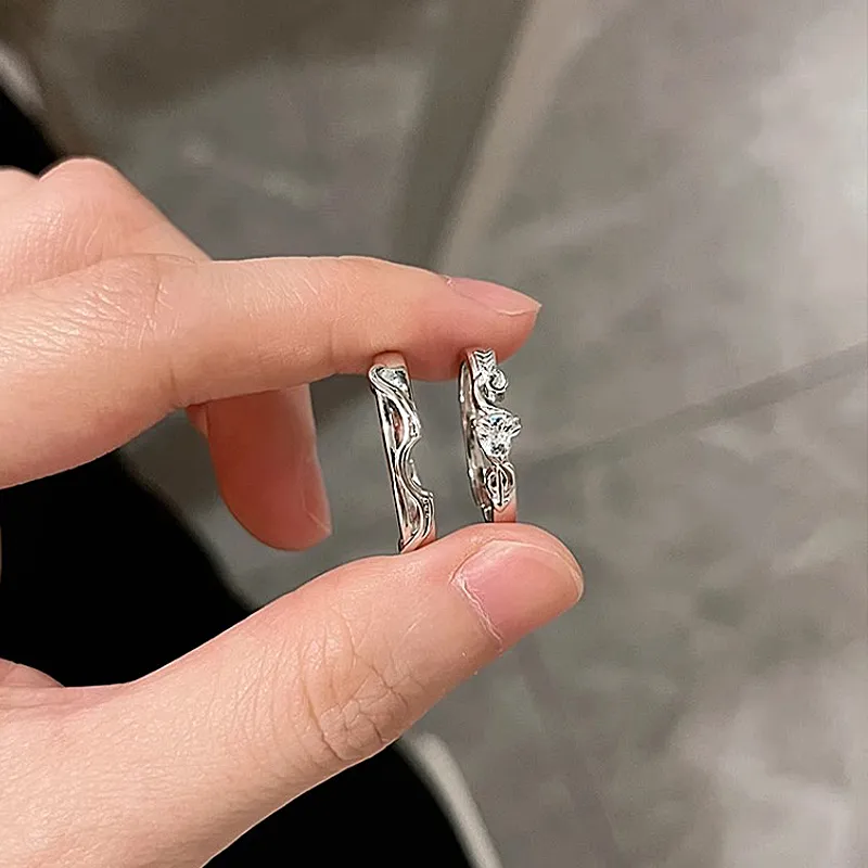 FOREVER MELODY Copper/Zircon Rings Unisex-5