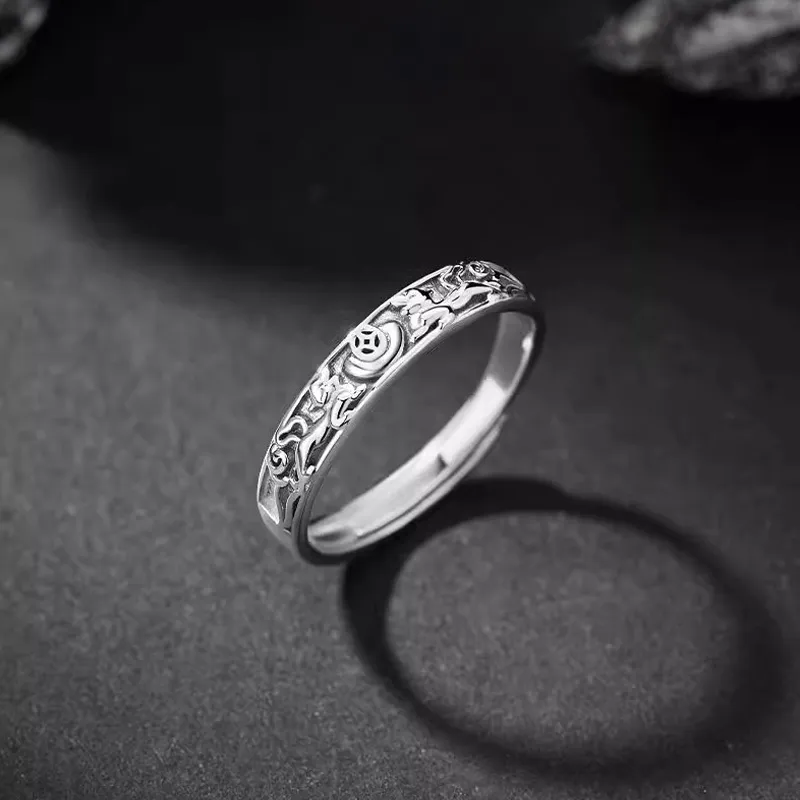 FOREVER MELODY 925 Sterling Silver Rings Men's-3