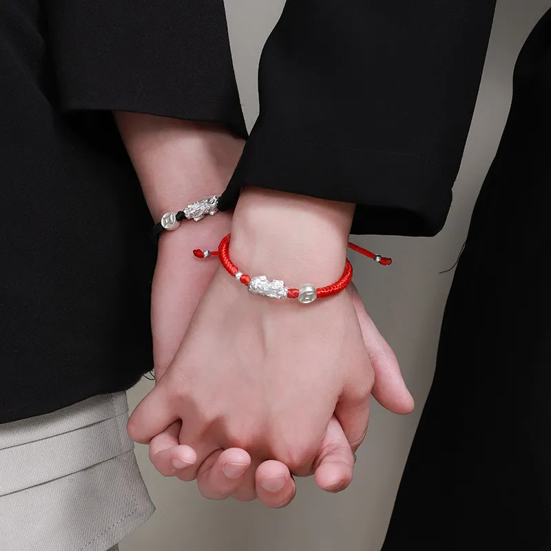 FOREVER MELODY Sterling Silver Rope Bracelets Unisex-3