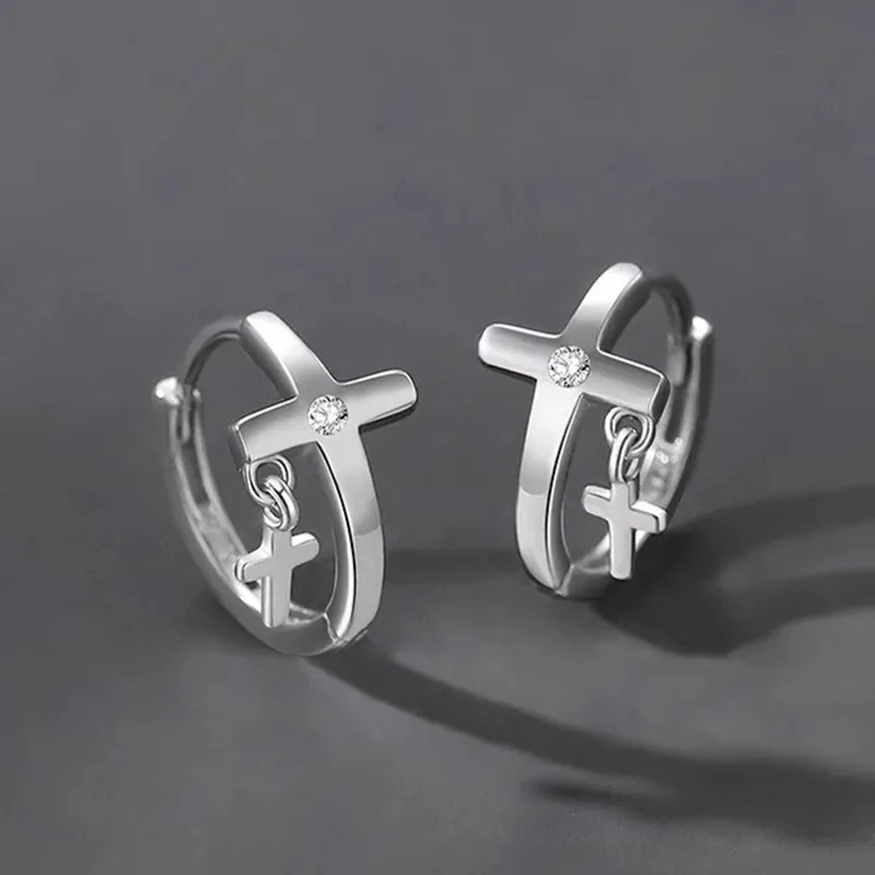 FOREVER MELODY 925 Sterling Silver Earrings Unisex-15