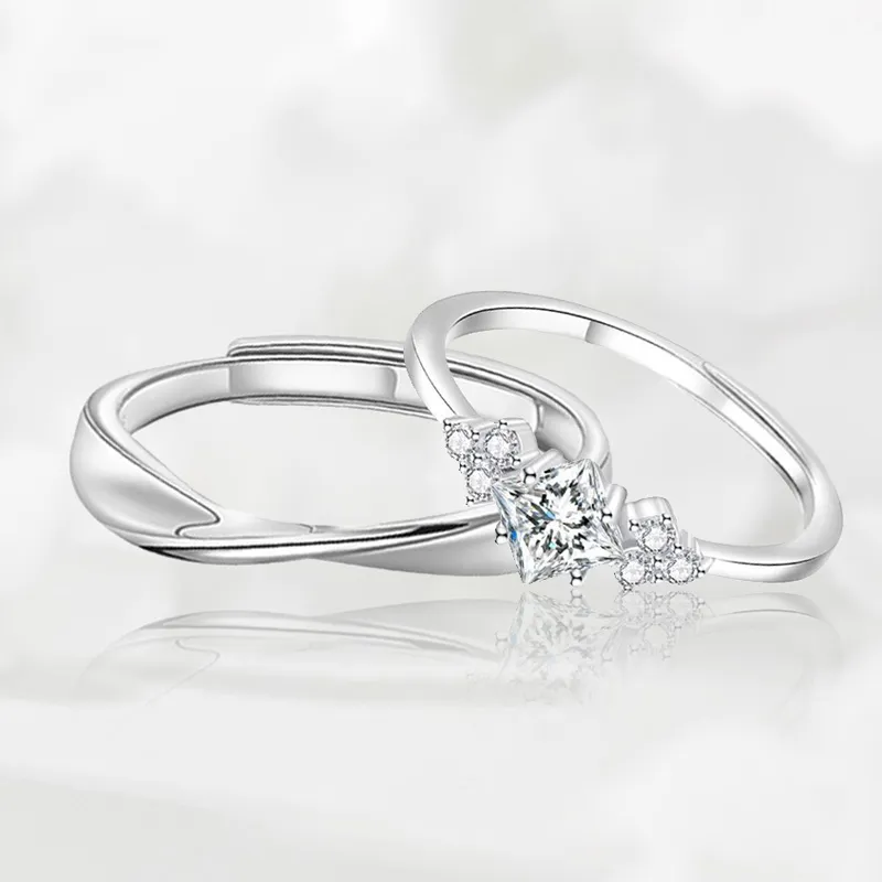 FOREVER MELODY Sterling Silver Rings Unisex-4