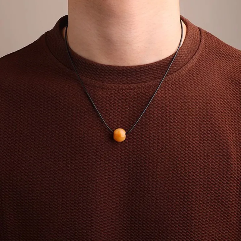 FOREVER MELODY Tiger's Eye Stone Necklaces Unisex-12