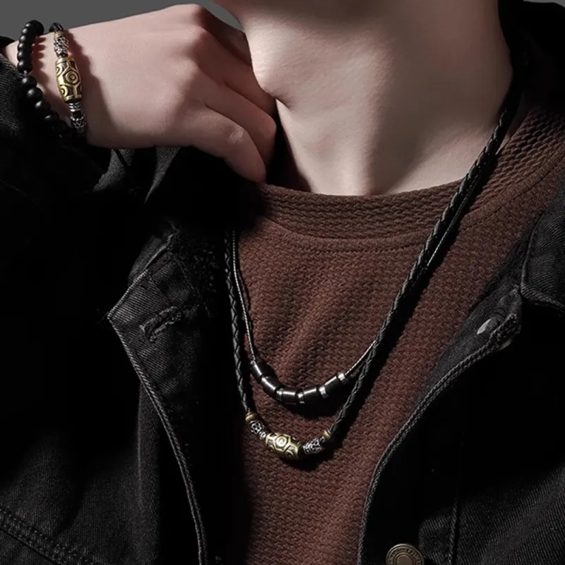 FOREVER MELODY Resin Necklaces Men's-3