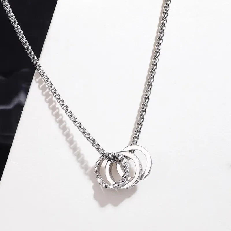 FOREVER MELODY 925 Sterling Silver Necklaces Men's-4