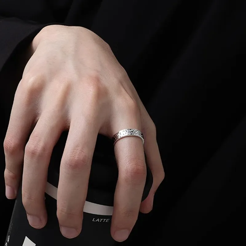 FOREVER MELODY Titanium Steel Rings Unisex-3