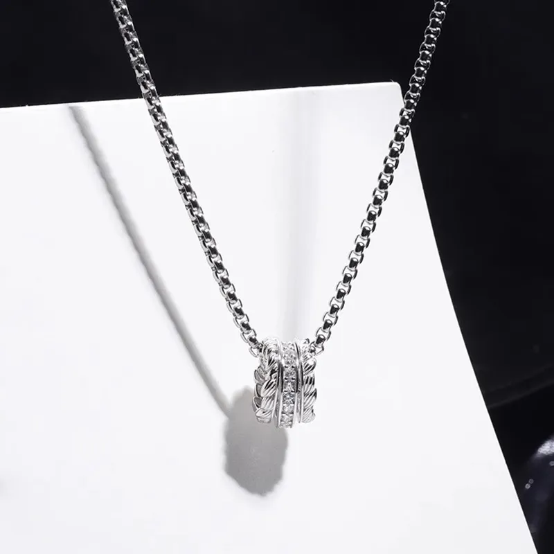 FOREVER MELODY 925 Sterling Silver Necklaces Men's-1