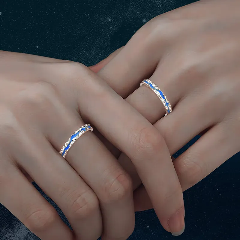 FOREVER MELODY 925 Sterling Silver Rings Unisex-2