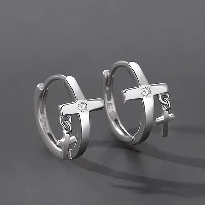 FOREVER MELODY 925 Sterling Silver Earrings Unisex-5
