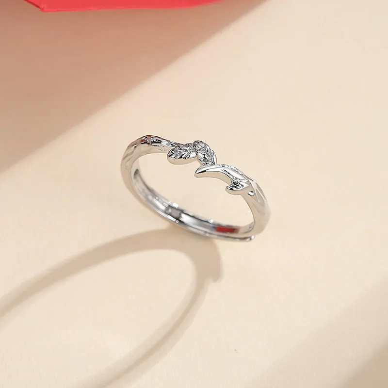 FOREVER MELODY Copper Zircon Rings Unisex-2